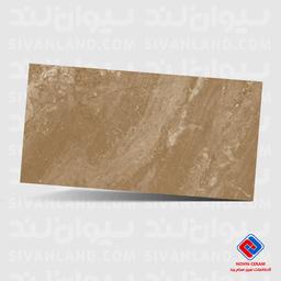 سرامیک پرسلان نانوپولیش نوین سرام طرح آمانتوس قهوه ای-120*60