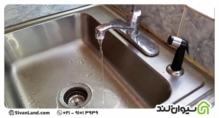 علت کم شدن فشار آب شیر اهرمی